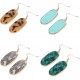 4Pairs Oval Acrylic Dangle Earrings For Women Lightweight Leopard Blue Green Shell Beige Mottled Resin Statement Oval Drop Earrings Set 4Pairs Oval Acrylic Dangle Earrings For Women Lightweight Leopard Blue Green Shell Beige Mottled Resin Statement Oval Drop Earrings Set